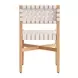 Mizuya White and Brown Outdoor Dining Chair