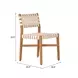 Mizuya White and Brown Outdoor Dining Chair