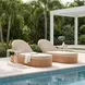 Sakina Brown Outdoor 81" Chaise Lounge