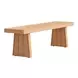 Nimone Natural Outdoor Dining Bench