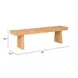 Nimone Natural Outdoor Dining Bench