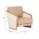 Sakina Brown Upholstered Outdoor Lounge Chair