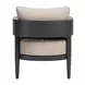 Foret Brown Upholstered Outdoor Arm Chair