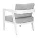 Roccia Gray Upholstered Outdoor Arm Chair