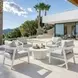 Roccia Gray Upholstered Outdoor Arm Chair