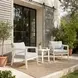 Roccia Gray Upholstered Outdoor Arm Chair