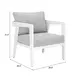Roccia Gray Upholstered Outdoor Arm Chair