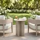 Foret Green Upholstered Outdoor Arm Chair