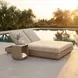 Varadero Gray Outdoor 59" Beach Double Chaise