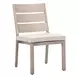 Reefline Gray Upholstered Outdoor Armless Dining Chair Set of 2