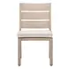Reefline Gray Upholstered Outdoor Armless Dining Chair Set of 2