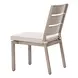Reefline Gray Upholstered Outdoor Armless Dining Chair Set of 2