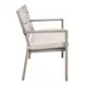 Reefline Gray Upholstered Outdoor Dining Bench Set of 2