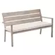 Reefline Gray Upholstered Outdoor Dining Bench Set of 2