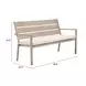 Reefline Gray Upholstered Outdoor Dining Bench Set of 2