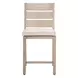 Reefline Gray Upholstered Outdoor Armless Counter Height Stool Set of 2