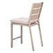 Reefline Gray Upholstered Outdoor Armless Counter Height Stool Set of 2