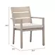 Reefline Green Upholstered Outdoor Dining Chair Set of 2