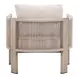 Sunlit Gray Upholstered Outdoor Springs Accent Chair