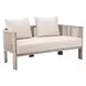 Sunlit Gray Outdoor 59" Springs Sofa