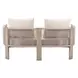 Sunlit Gray Outdoor 59" Springs Sofa