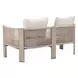 Sunlit Gray Outdoor 59" Springs Sofa