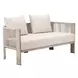 Sunlit Gray Outdoor 59" Springs Sofa