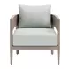 Foret Green Upholstered Outdoor Arm Chair