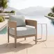 Foret Green Upholstered Outdoor Arm Chair