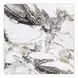 Caliza White and Gold Outdoor 36" Square Glass Top Dining Table