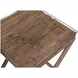 Cambria Bronze and Brown Square Glass Top End Table