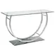 Danville Chrome U Shape Sofa Table 