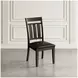 Kona Grove Chocolate Dark Brown Slat Back Side Chair Set of 2