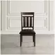 Kona Grove Chocolate Dark Brown Slat Back Side Chair Set of 2