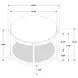Arini Sand Wash Round End Table