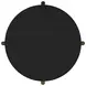 Arini Black and Aged Brass Round End Table