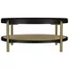 Arini Black and Aged Brass Round Coffee Table