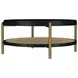 Arini Black and Aged Brass Round Coffee Table