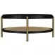 Arini Black and Aged Brass Round Coffee Table