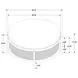 Arini Black and Aged Brass Round Coffee Table