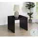Knapp Black Square End Table