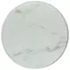 Briggs White Marble Printed Glass Top Round End Table