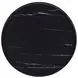Briggs Black Marble Printed Glass Top Round End Table