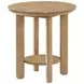 Ottowa Washed Oak Round End Table