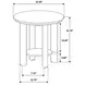 Ottowa Washed Oak Round End Table