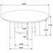 Ottowa Brown Round Coffee Table