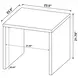 Canoga Light Oak Square End Table