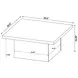 Devar Black Square Coffee Table