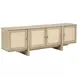 Kailani Beige Oak 79" TV Stand with 4 Doors