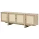 Kailani Beige Oak 79" TV Stand with 4 Doors